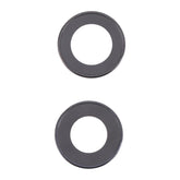 2 PCS Rear Camera Glass Lens Metal Inside Protector Hoop Ring for iPhone 13 / 13 Mini